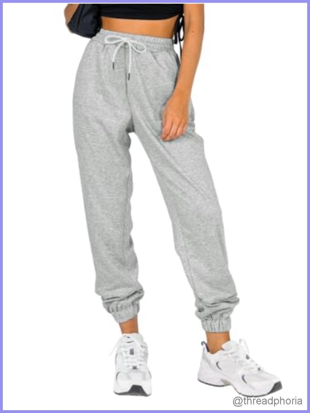 Women's Baggy Joggers Sweatpants with Pockets Elastic Waist Lounge Pants